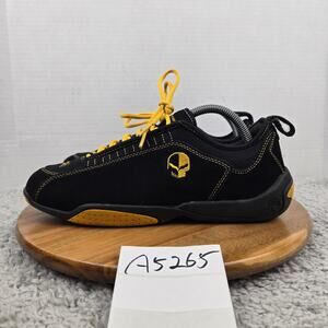 Piloti Mens 9 Spyder S1 Corvette C7 Limited Edition Black Yellow Driving Shoe
